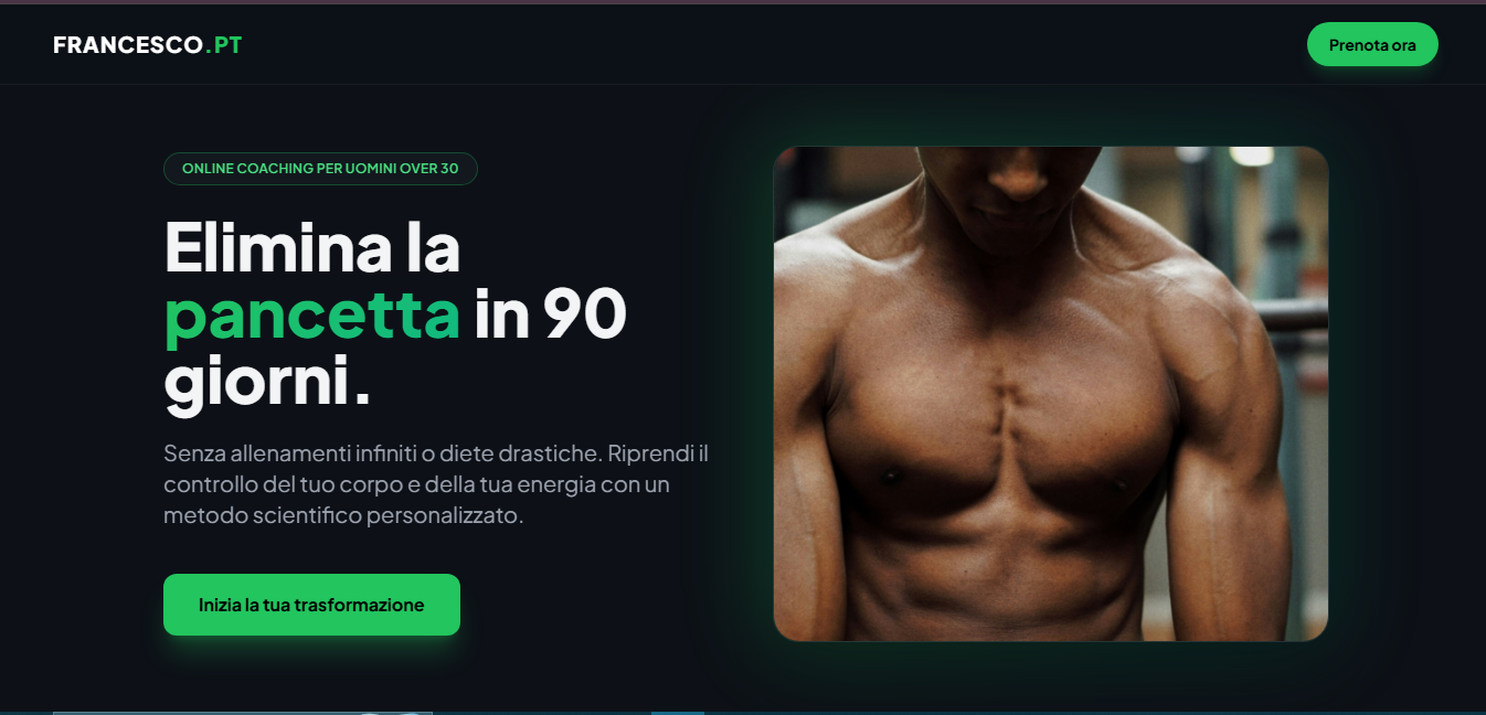 Francesco De Lorenzo coaching website preview